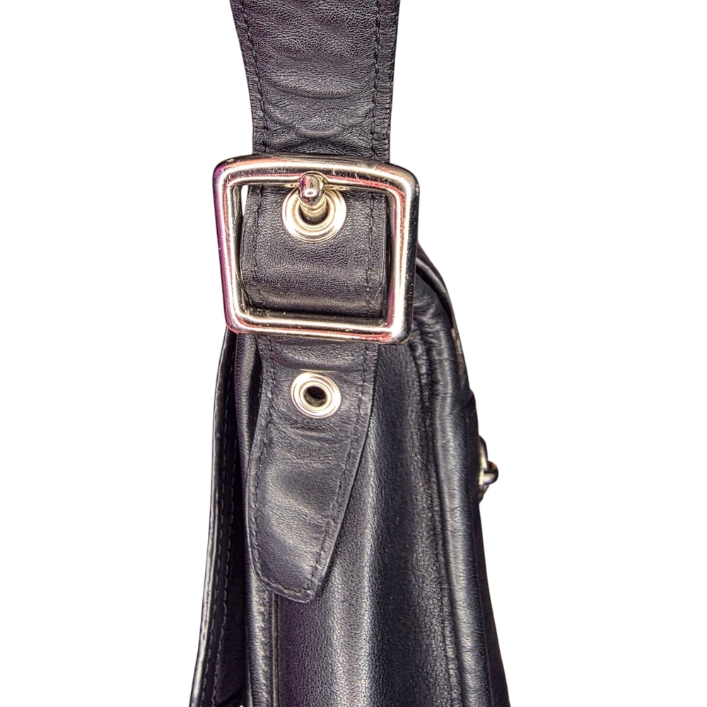 Coach Legacy Archive Rambler Crossbody F1293-21194 Black Leather Tassel Turnlock - Picture 5 of 12